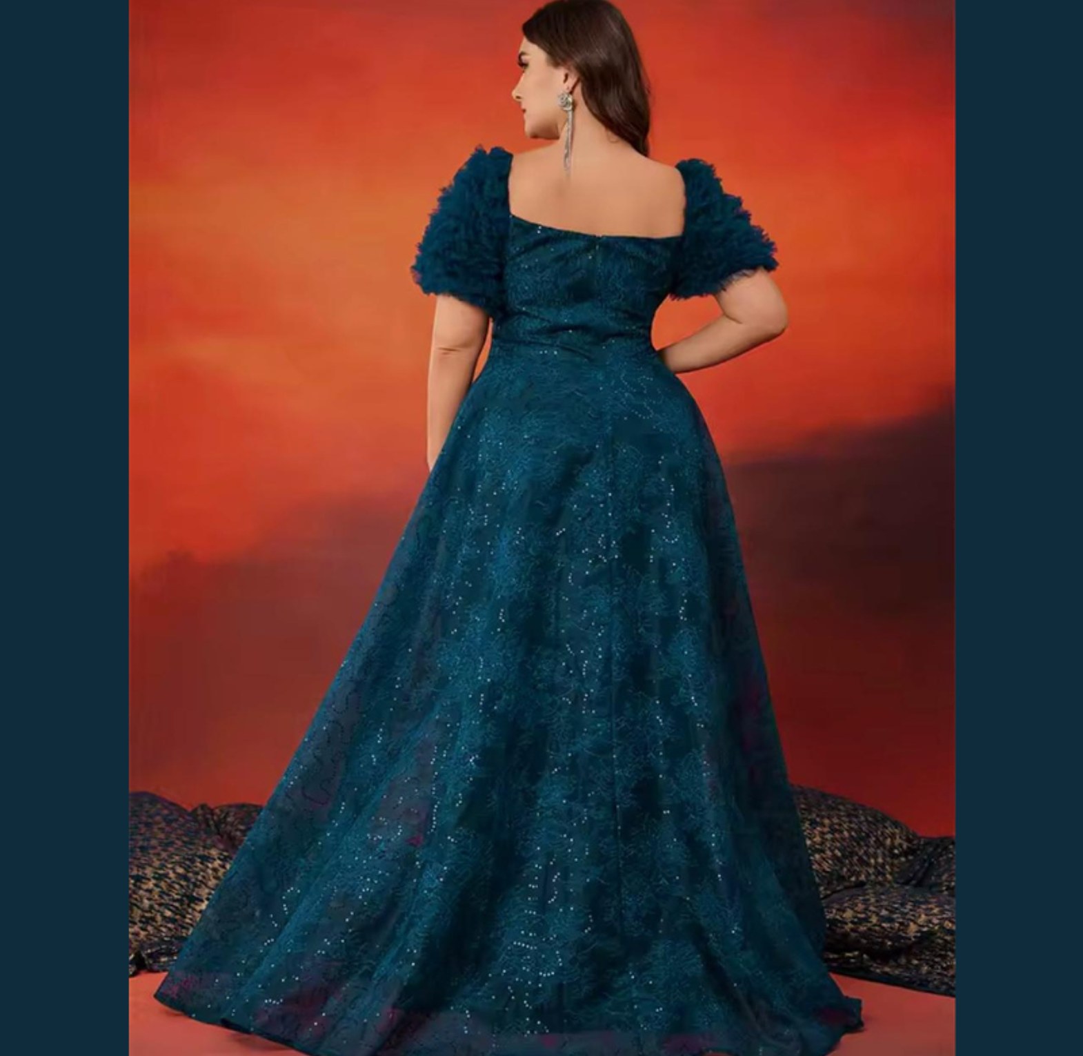 Midnight Jewel Embroidered A-Line Gown image