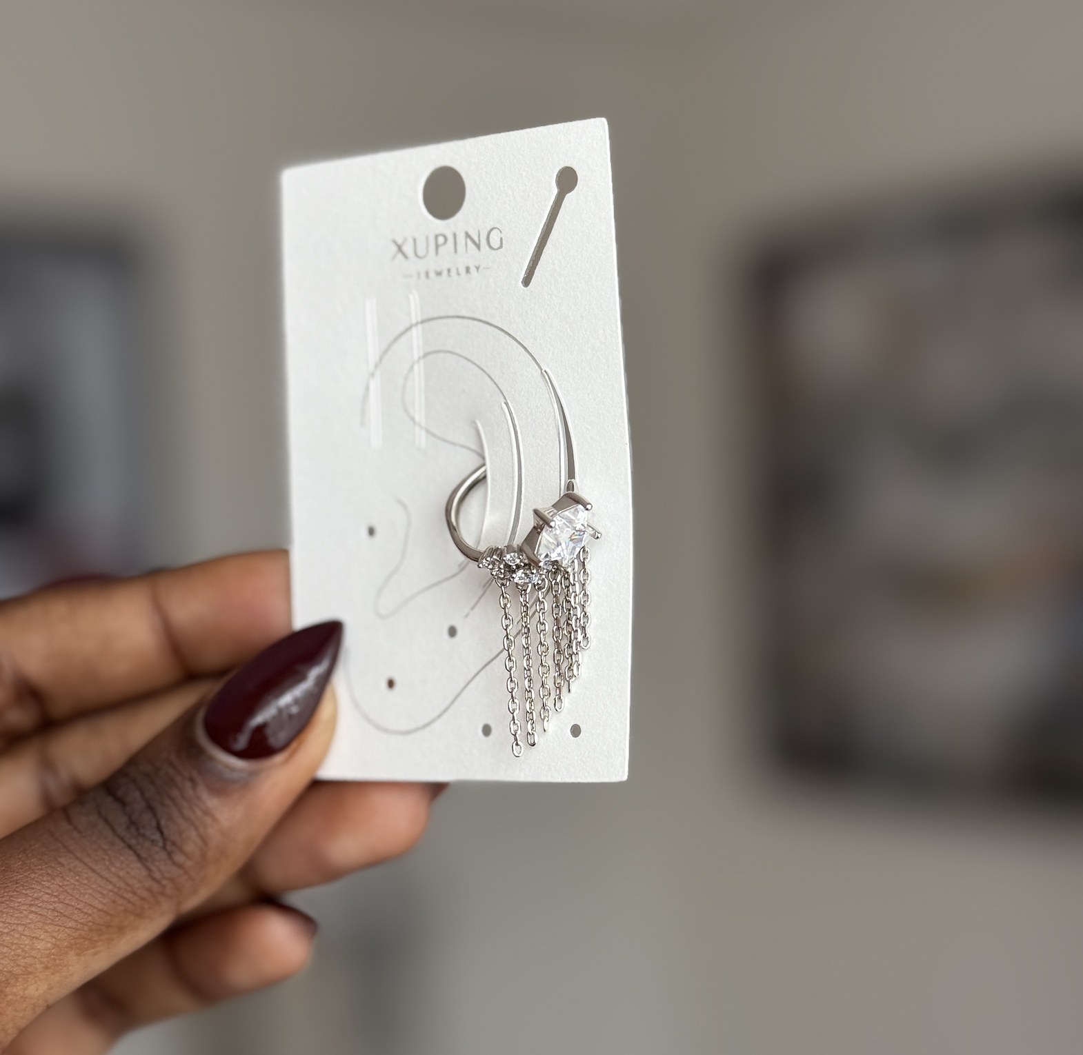 Starlit Waterfall Ear cuff image