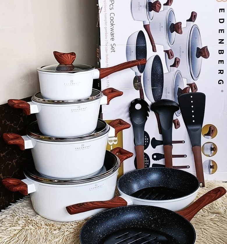 EDENBERG 12pcs Set Matt White Affordable Quality  image