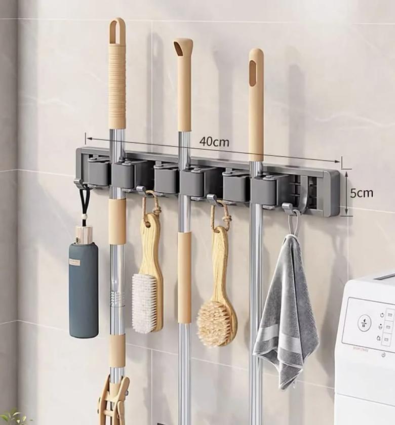 Wall-Mounted Mop Holder image