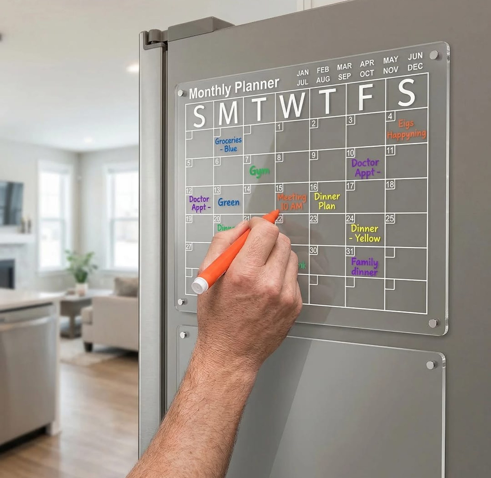 Magnetic Fridge Weekly Meal Planner image
