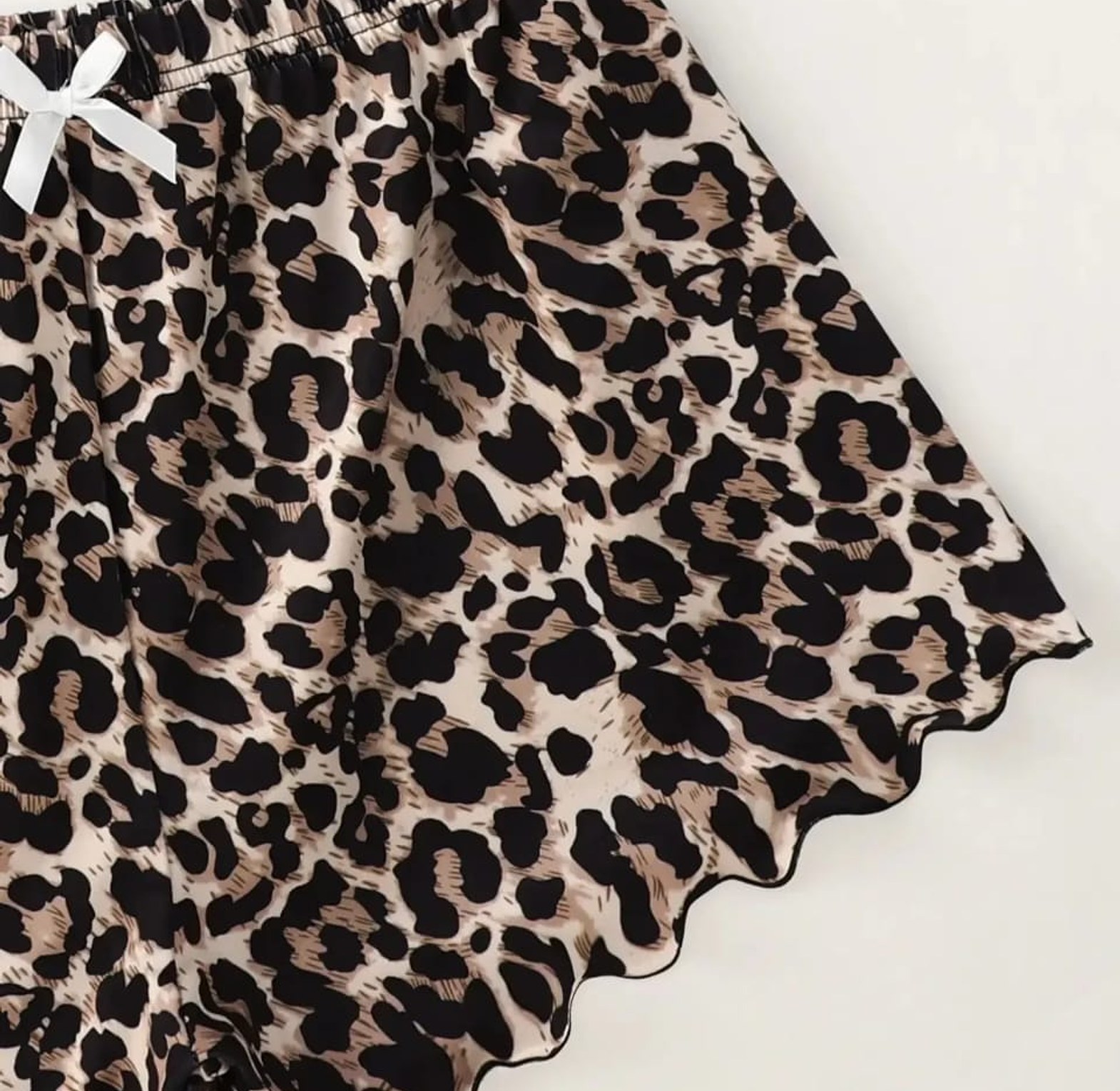 Leopard Print Sling Sleepwear Women's Pajamas image