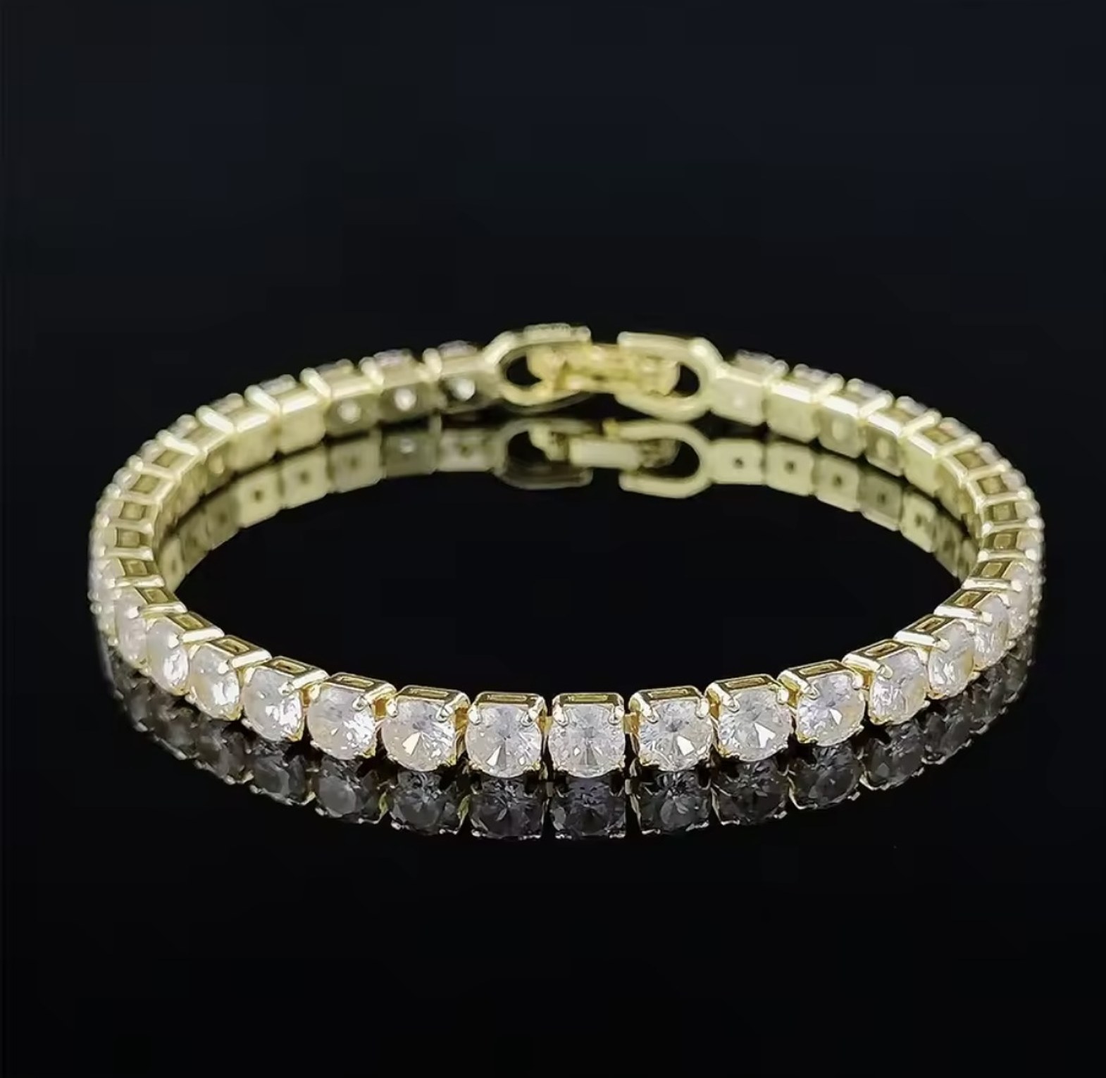 Radiant Emerald-Cut Line Bracelet image