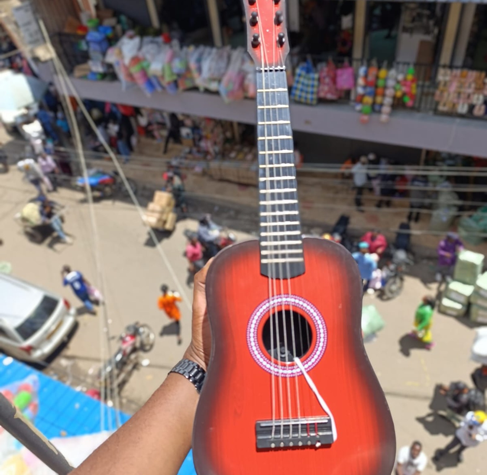 Mini Musical Acoustic Guitar Toy For Kids image