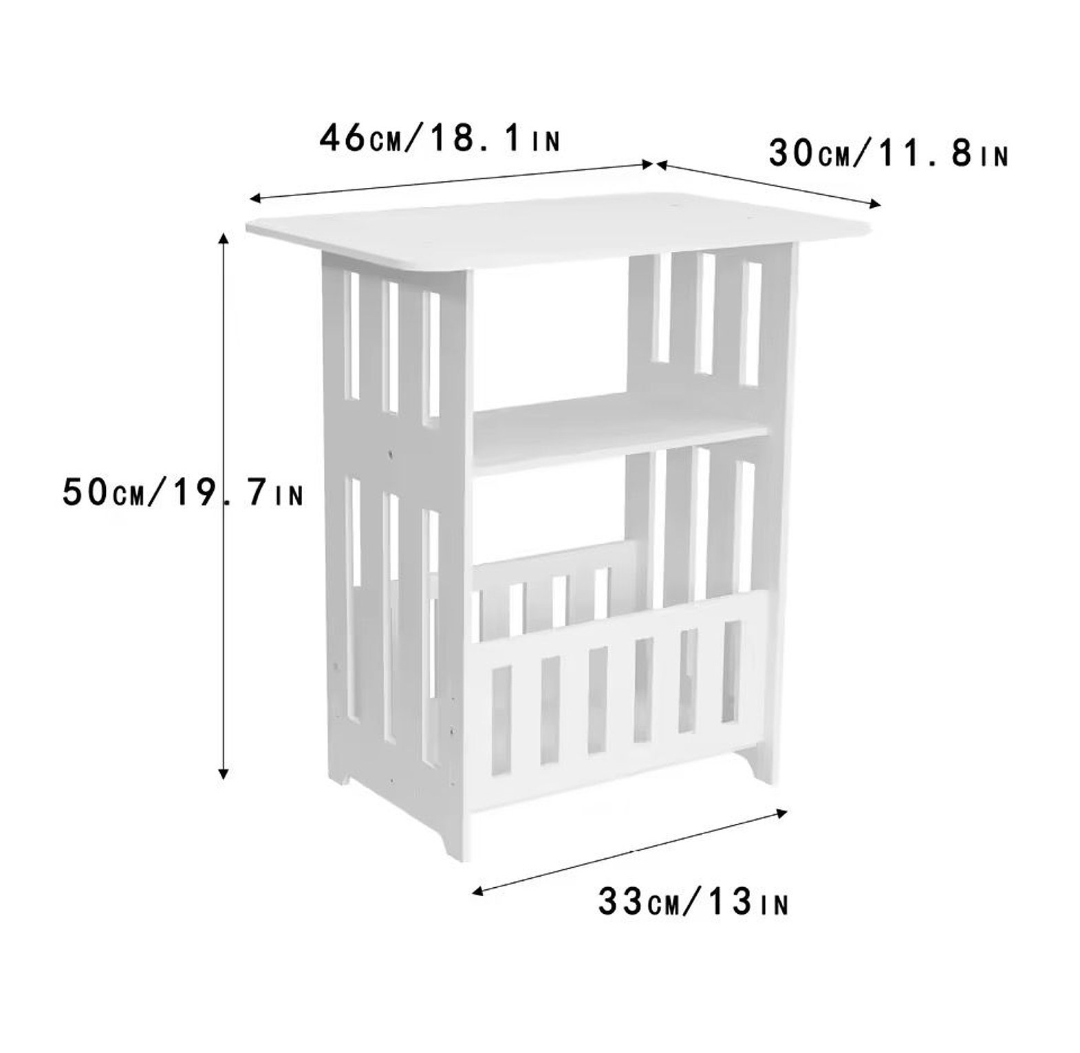 Modern Nordic Style Wooden Storage Table image