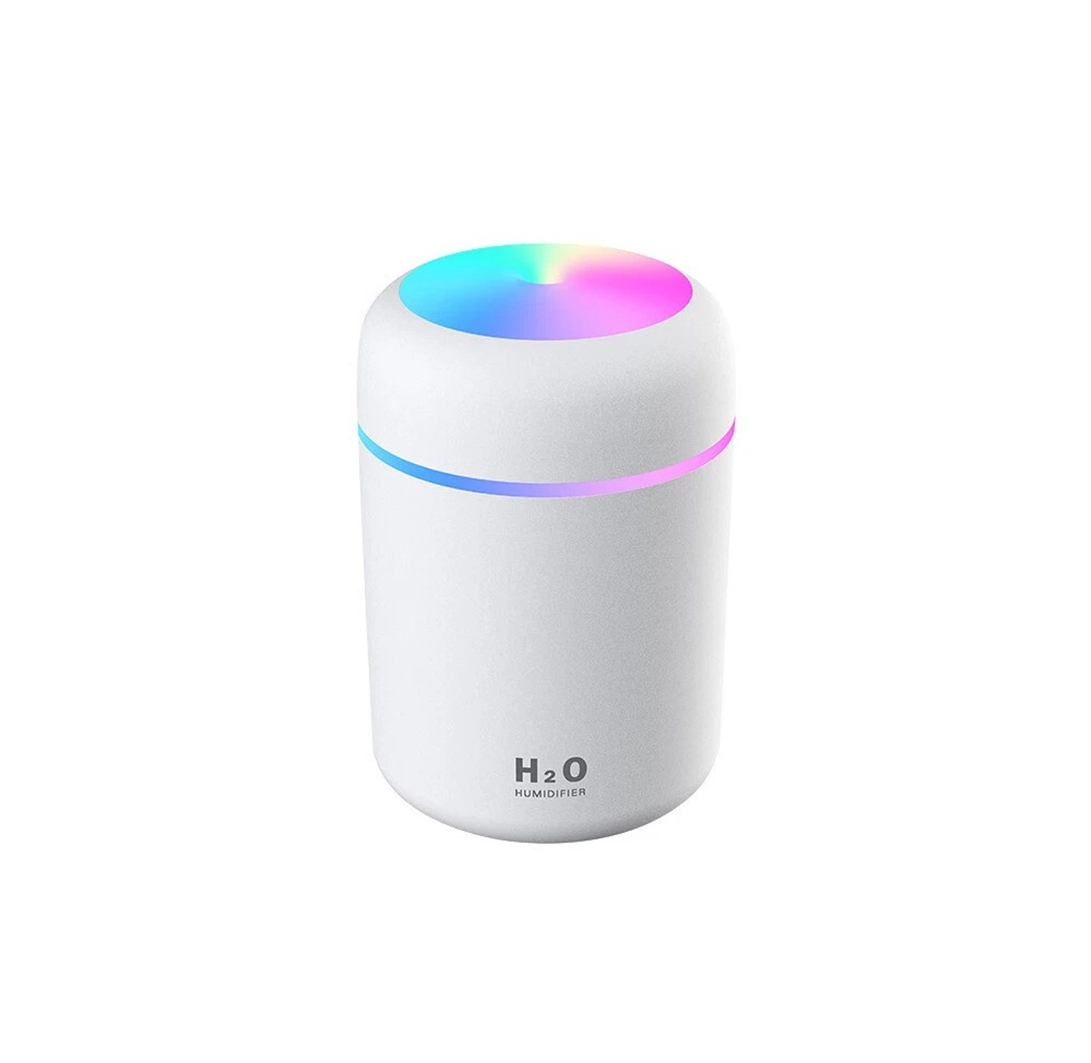 Portable Mini USB Humidifier with LED Light Silent Air Purifier for Office Bedroom Desk Home image