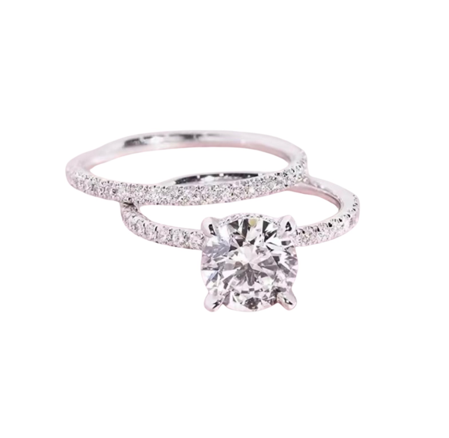 The Micro Pave Solitaire Set image