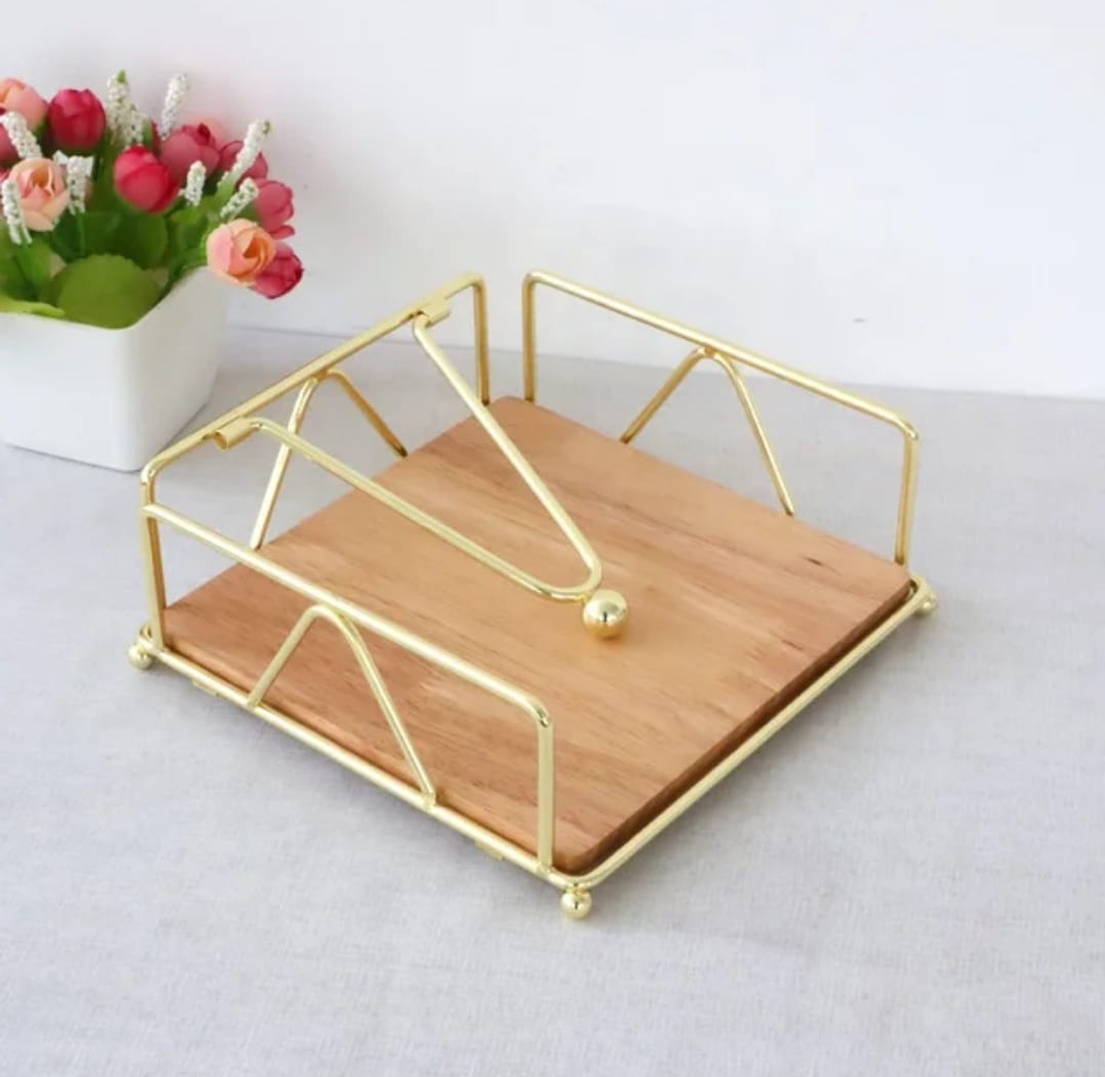 Rustic Style Flat Napkin Holder  image