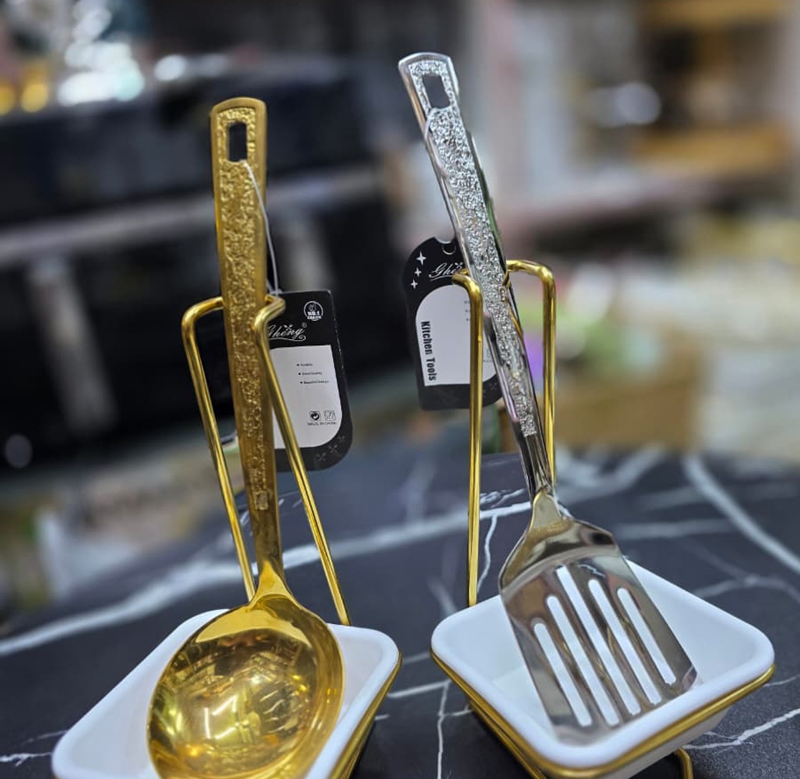 Multi-Functional Upright Soup Ladle Holder image