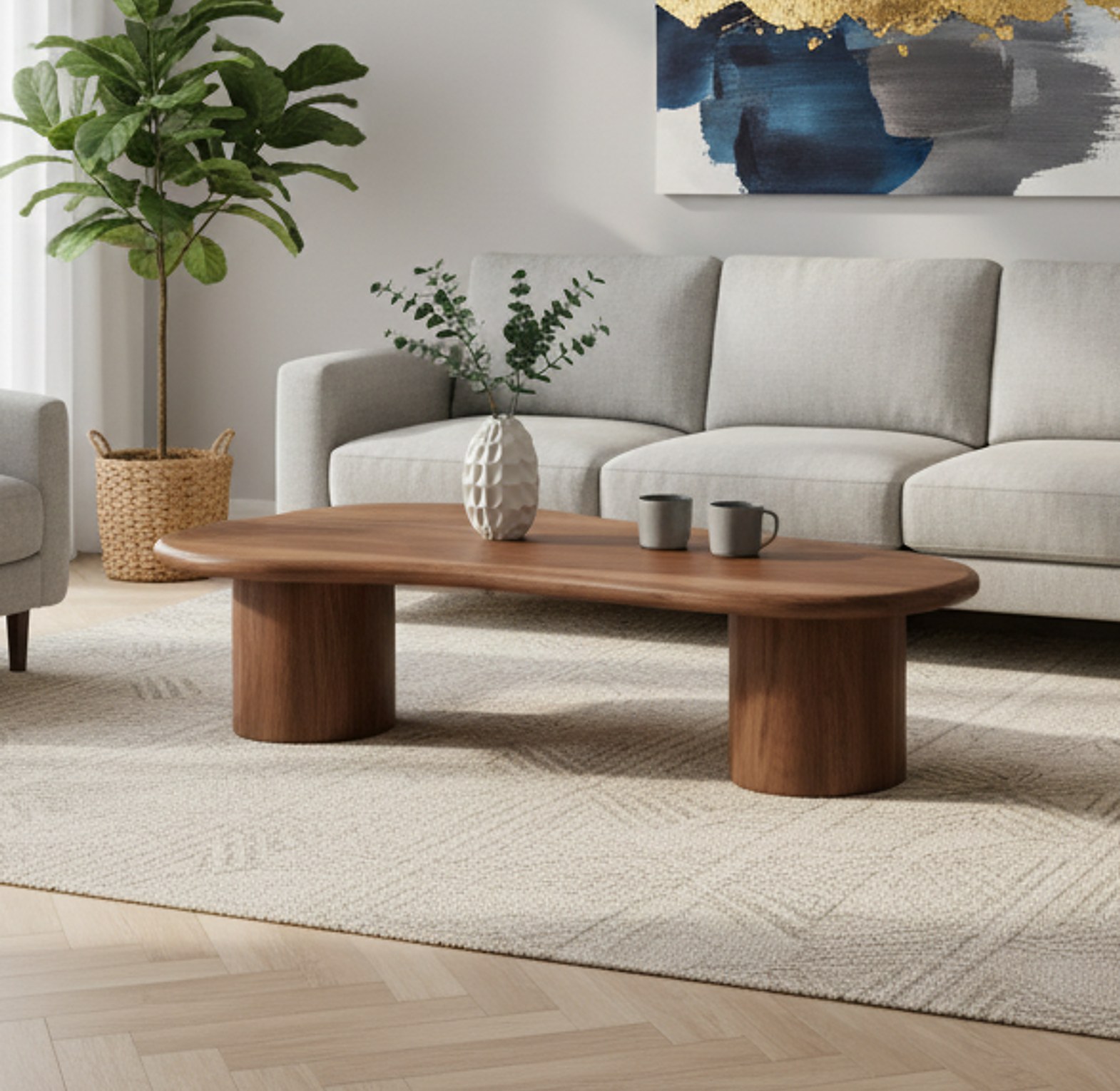 Curved Organic Coffee Table image