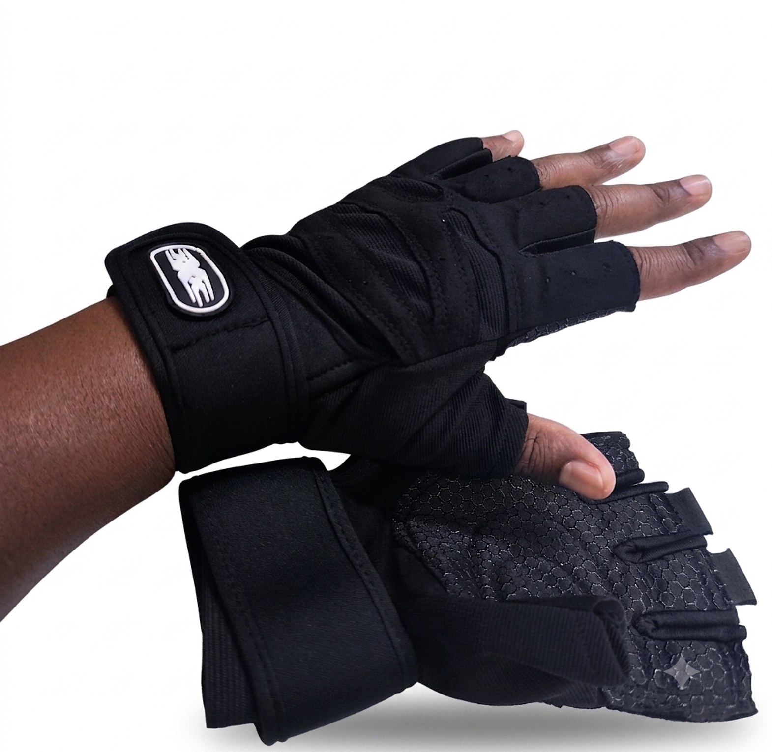Weightlifting Gym Gloves with Built-in Wrist Support Wraps – Anti-Slip Palm Protection For Strength Training image