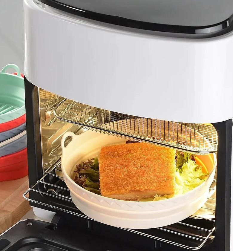 Air Fryer Silicone Pot Round /Square Baking Tray image