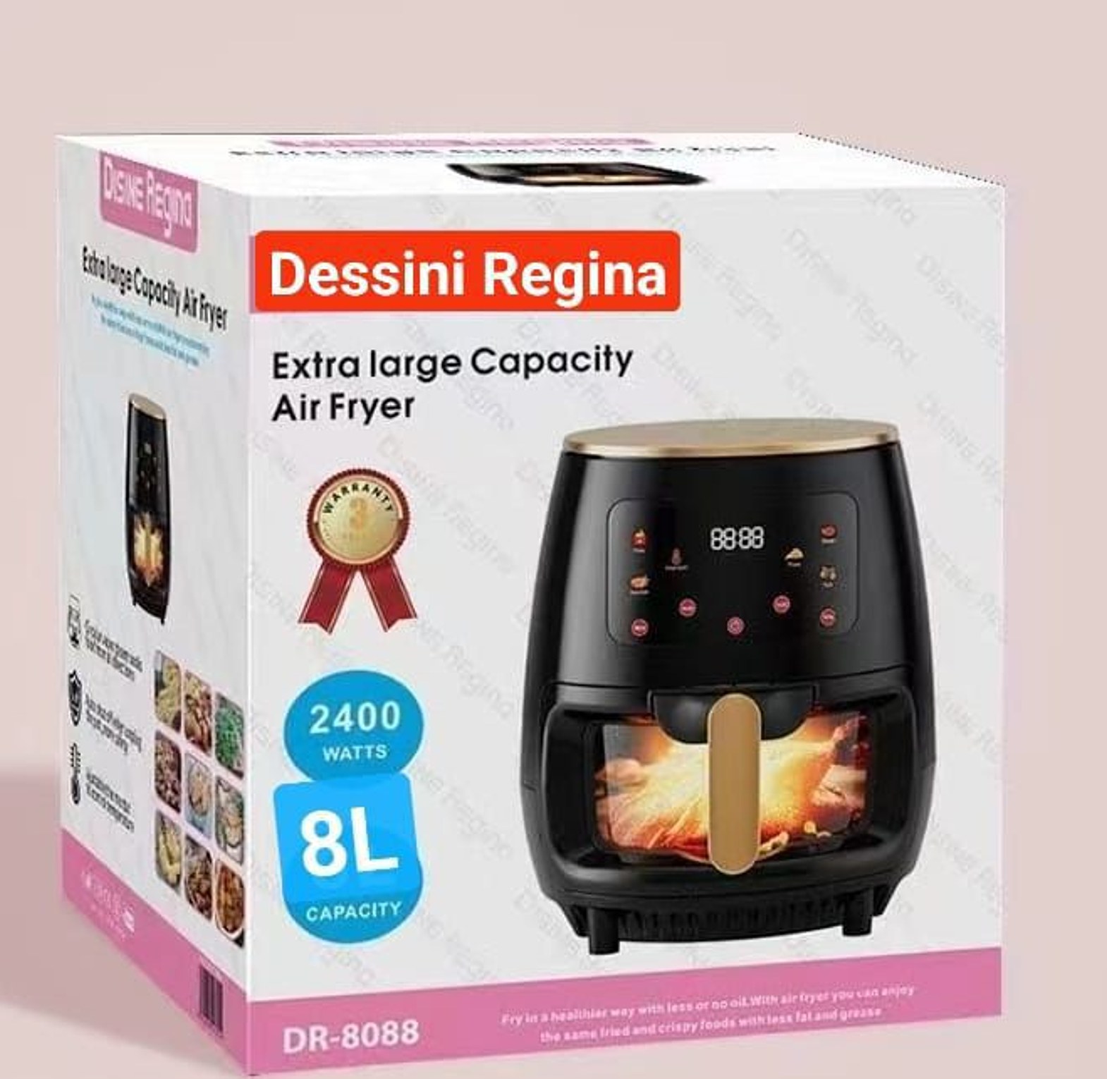 Airfryer. Dessini Glass Oven Dessini Air fryer 8 Litres image