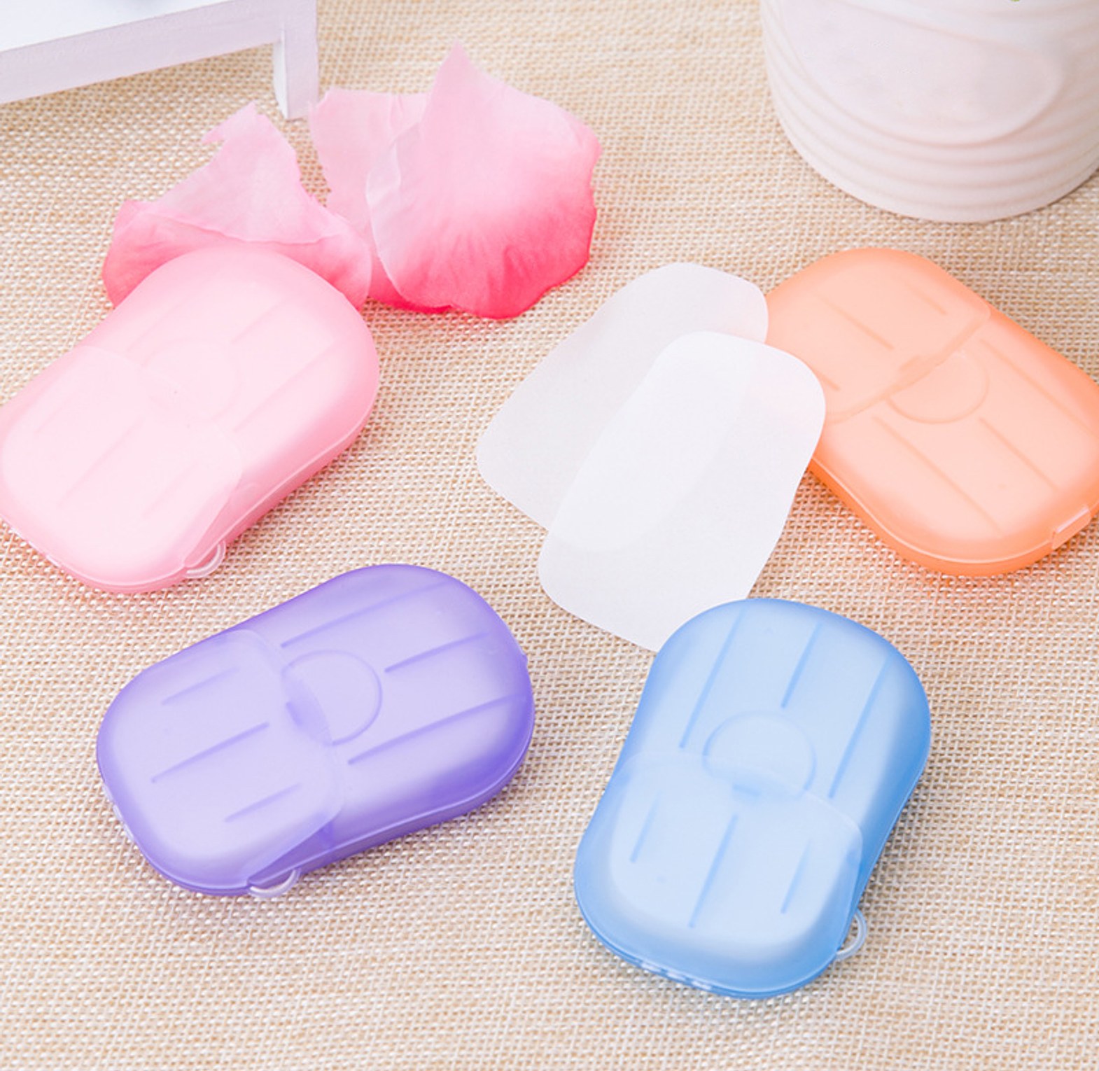 20pcs Disposable Soap Paper Travel Soap Paper L image