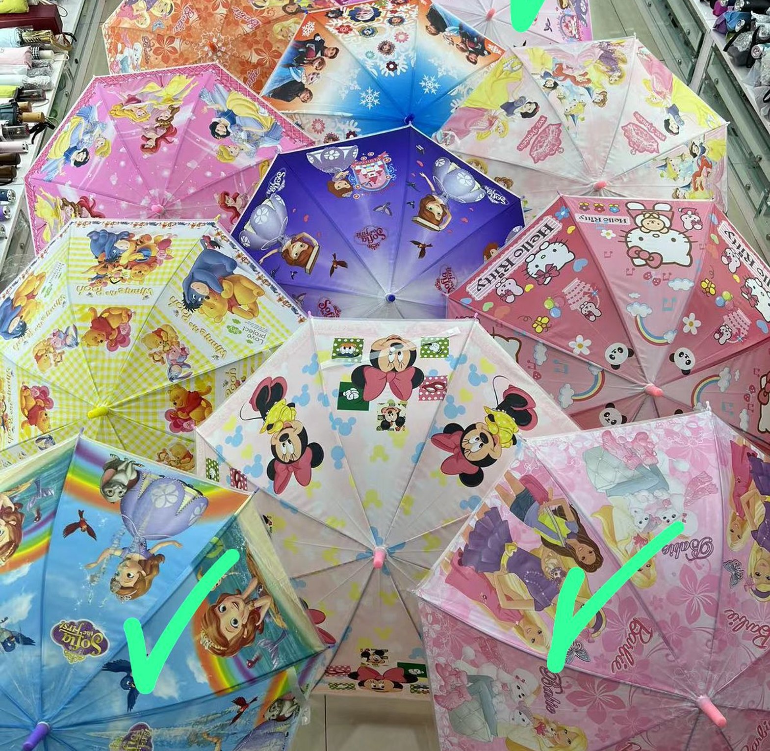 Kids Cartoon Themed Umbrellas image