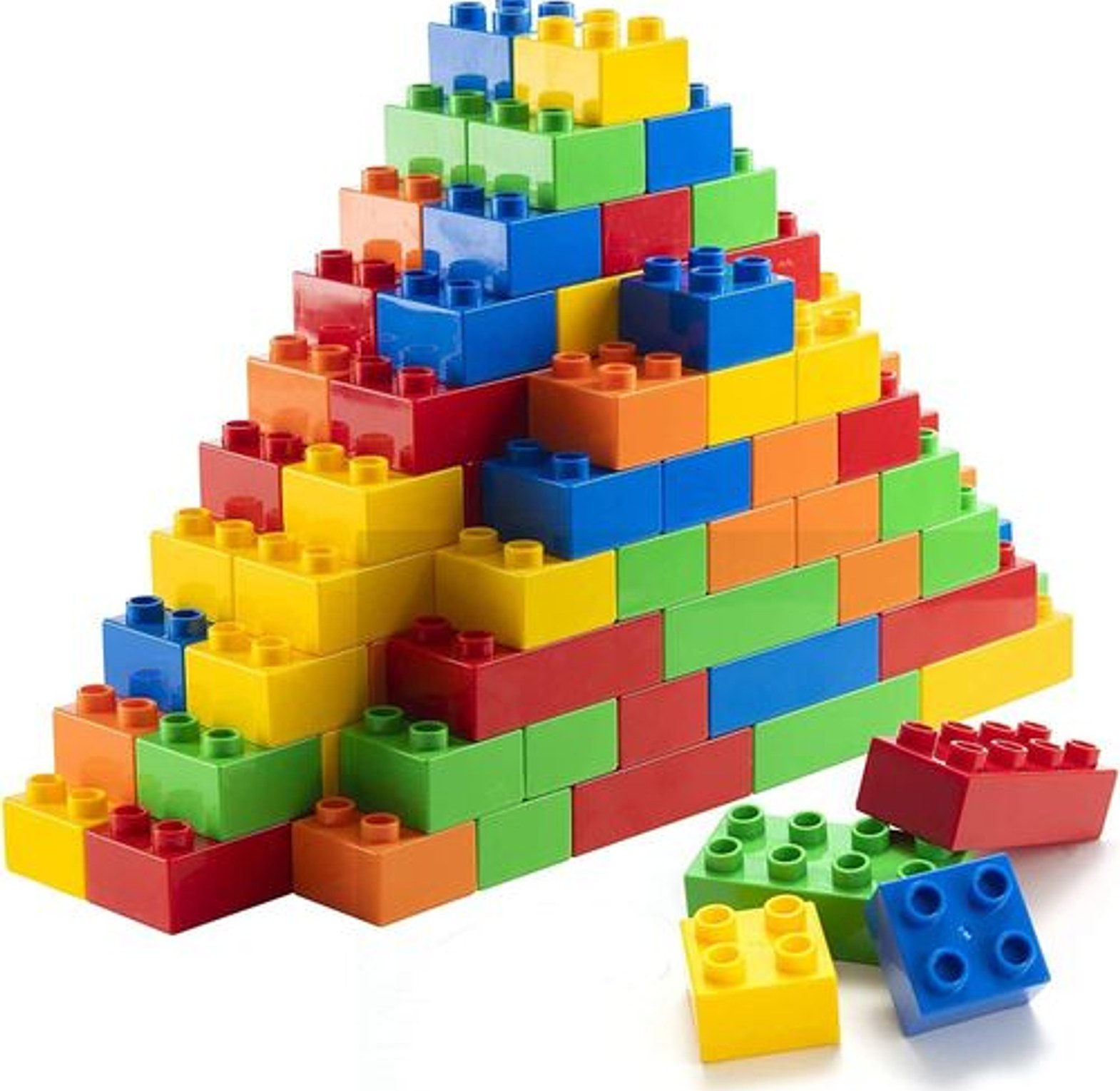 130-Piece Large Toddler Building Blocks Set, STEM Toy for Kids 1-5yrs image