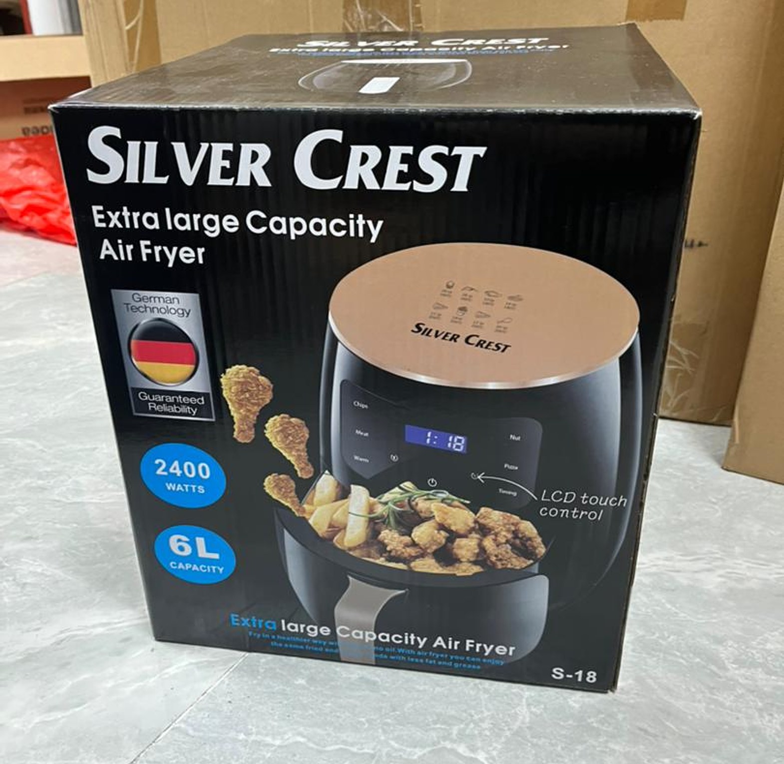 Airfryr. Extra Large Capacity 6 Litre – Air Fryer 2400 watts image