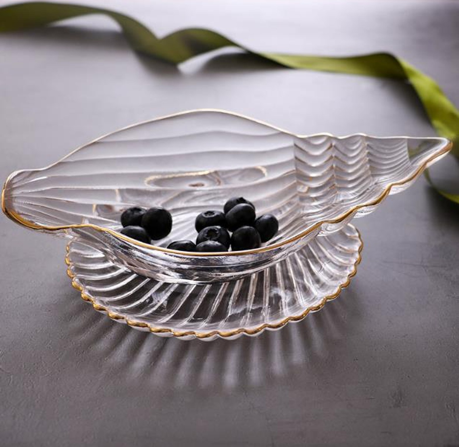 Creative Phnom Penh Transparent Glass Plate – Ocean Series image