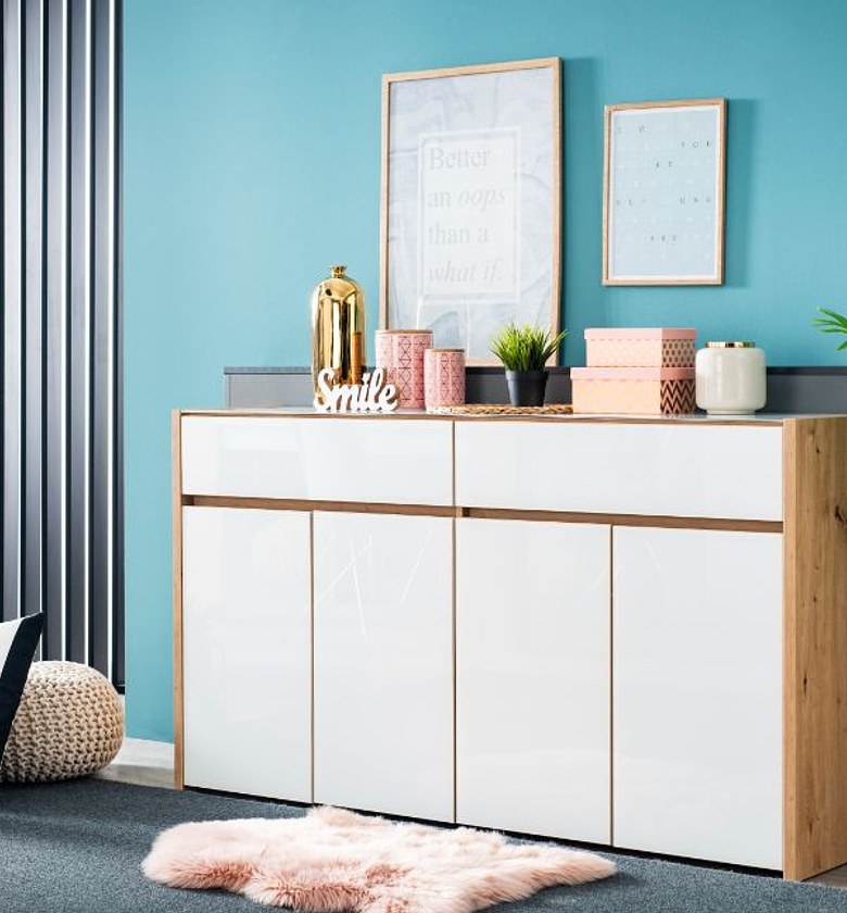SIDE CABINET 2 DRAWER 4 D image
