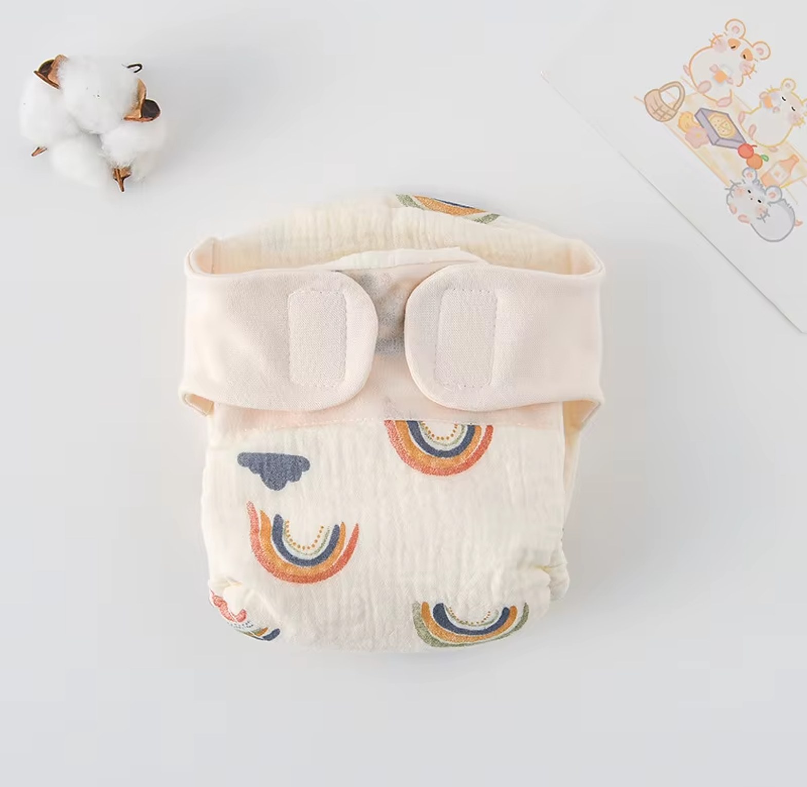 Reusable Muslin Cloth Diapers image