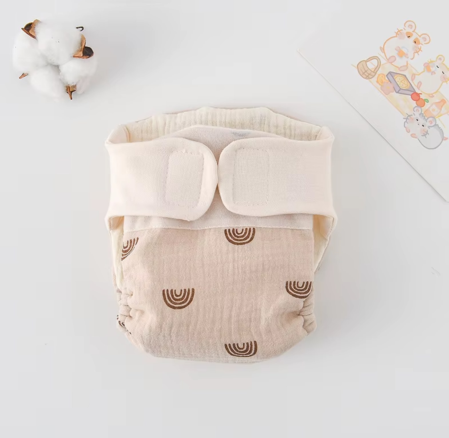 Reusable Muslin Cloth Diapers image