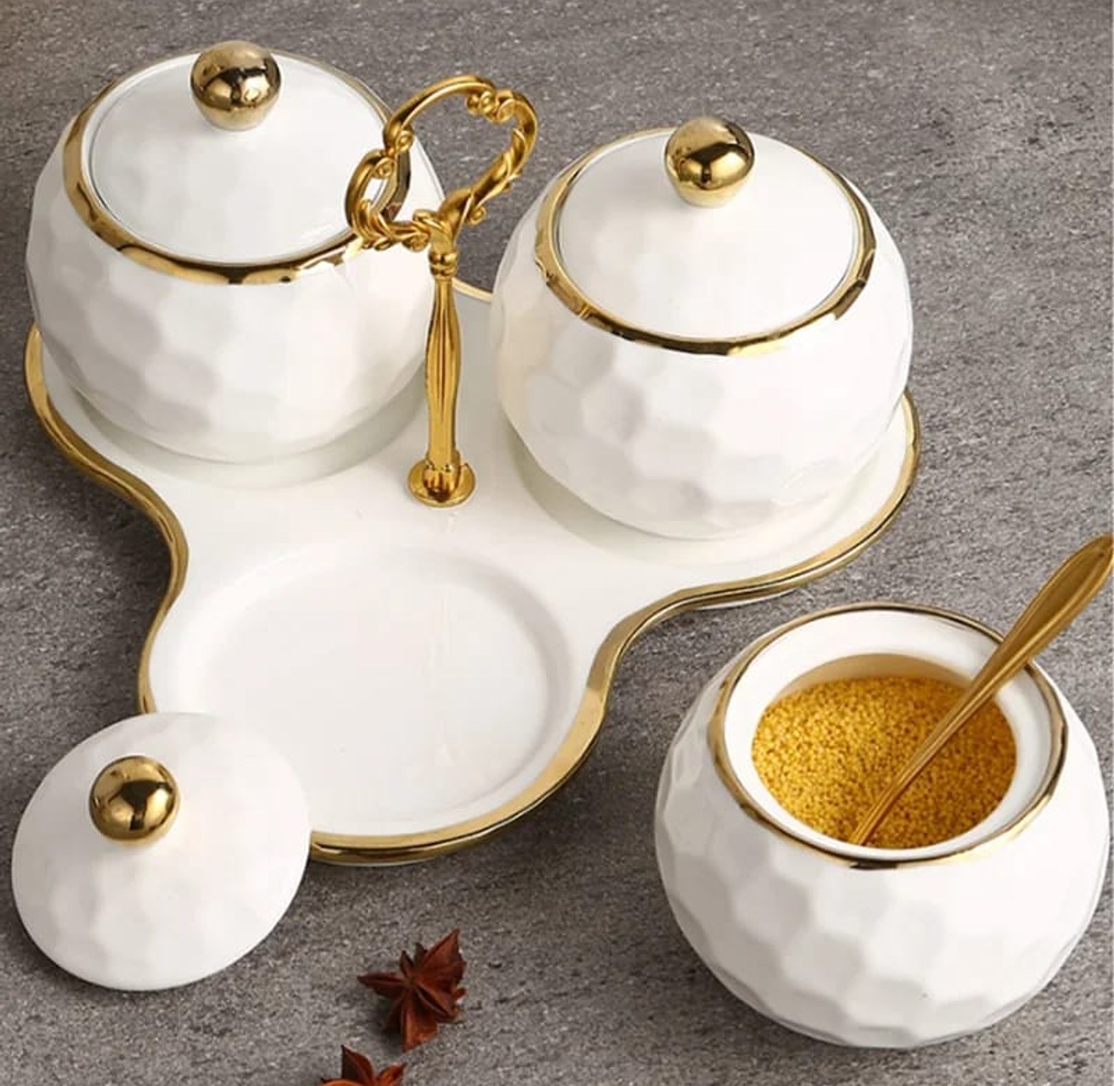 Nordic Ceramic Household Kitchen Seasoning Jars image