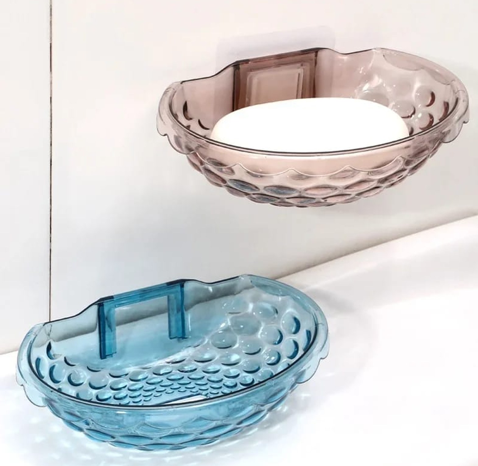 Transparent Acrylic Self-Adhesive Soap Dish image