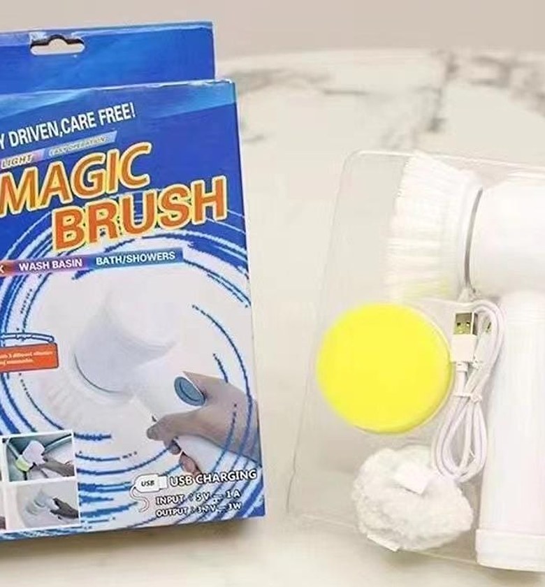 USB Rechargeable Magic Cleaning Brush (3-in-1) image