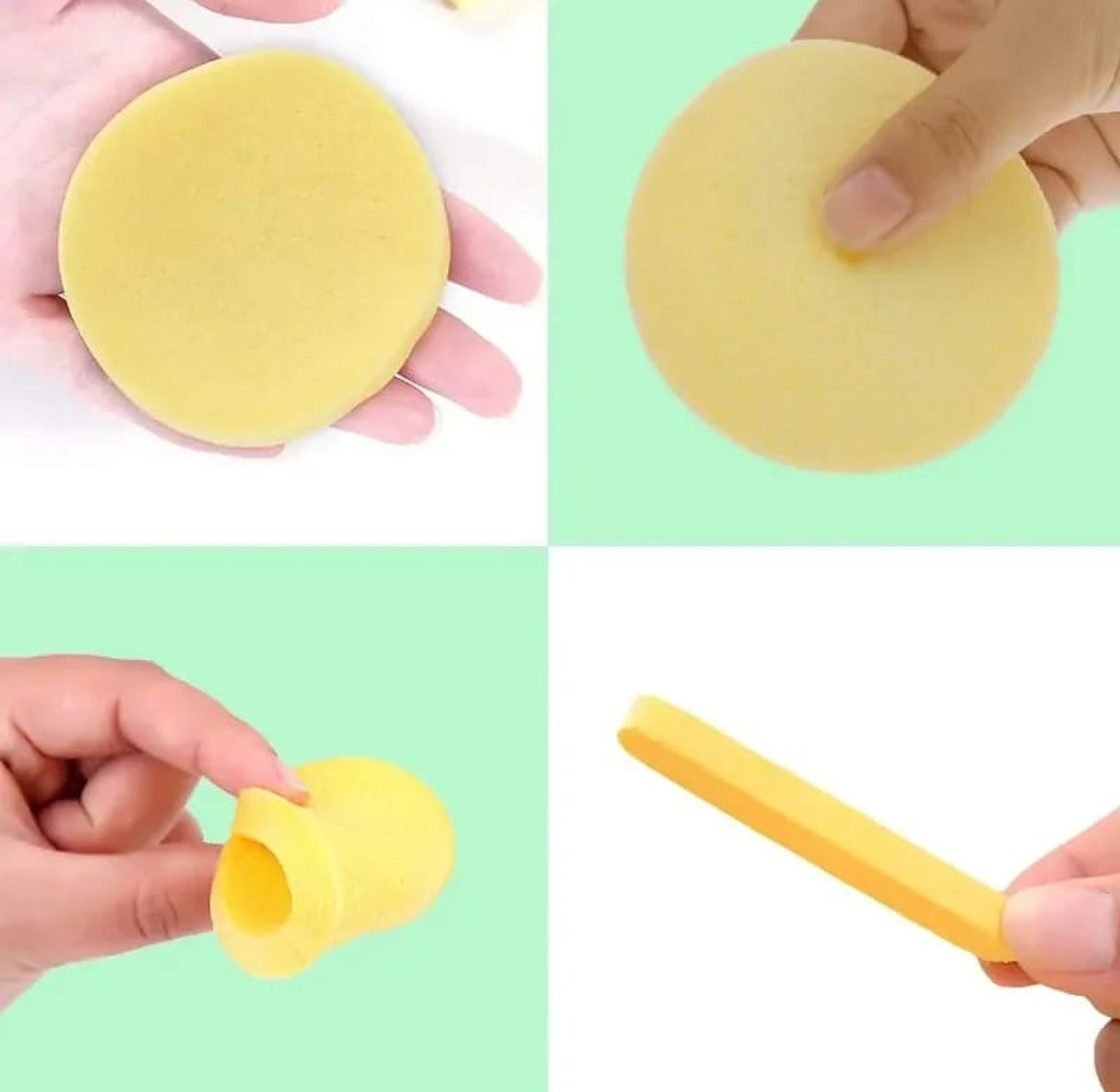 12pcs Set Face Compressed  lean sponge image