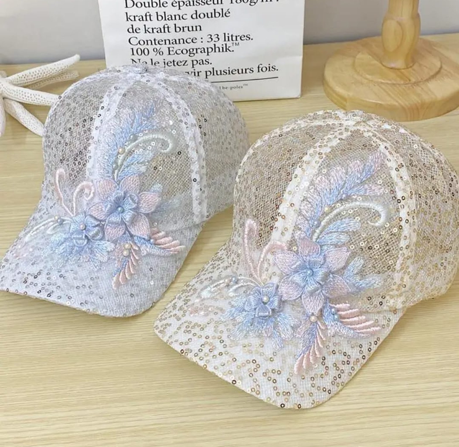 Women’s Summer Lace Embroidered Mesh Baseball Cap image