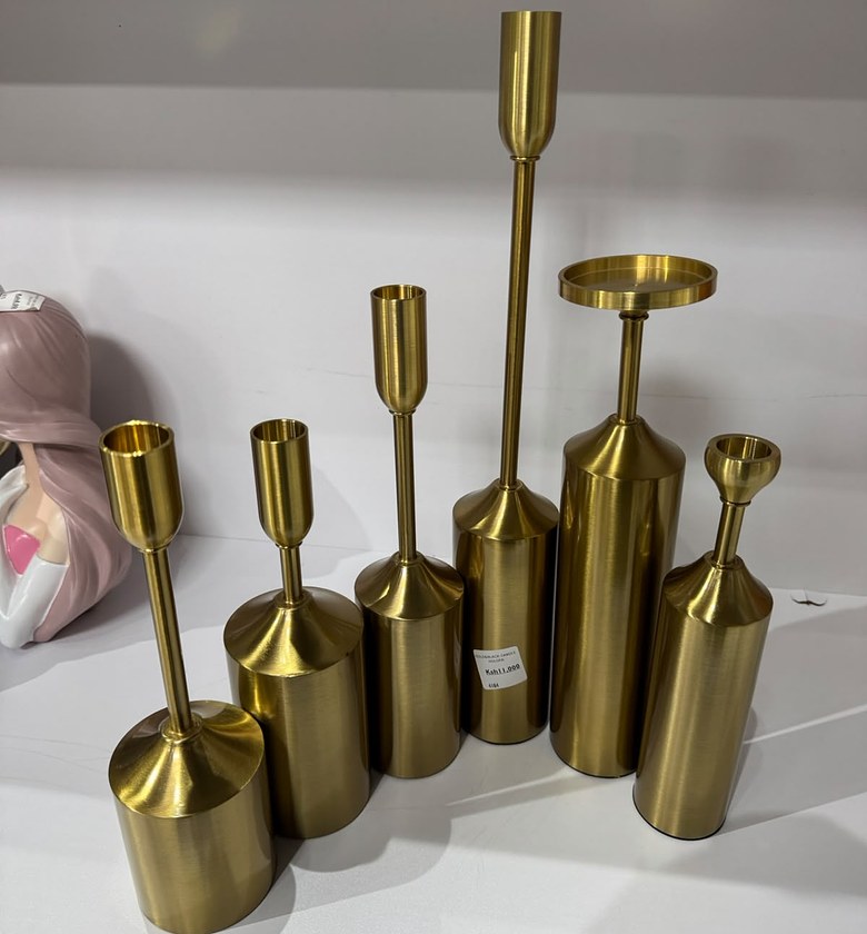 Gold&black Candle Holder image