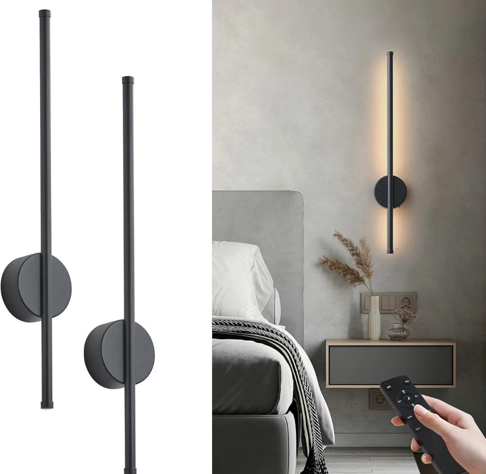 Modern Wireless LED Wall Sconce image