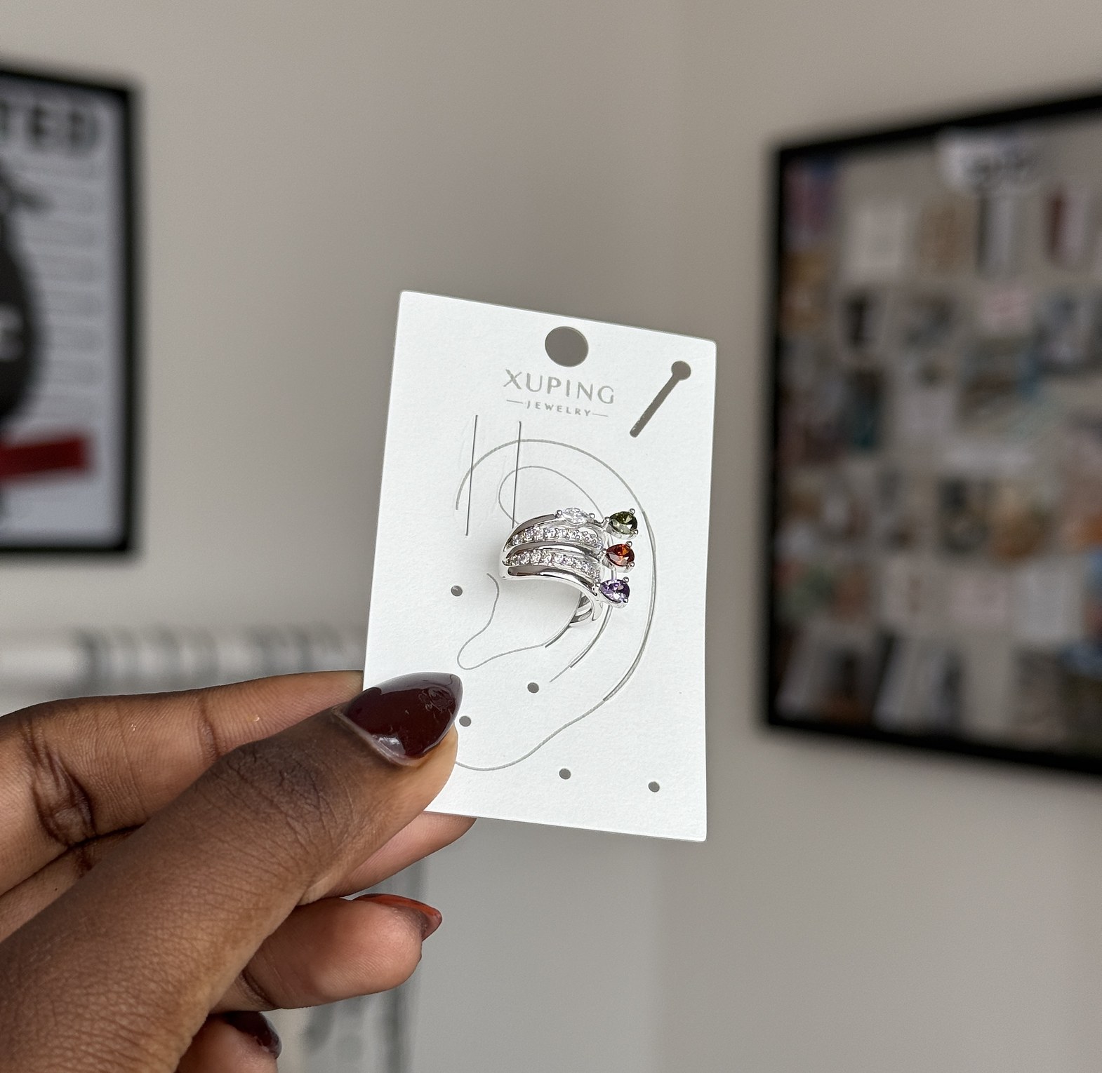 Triple Pavé Luminary Ear cuff image
