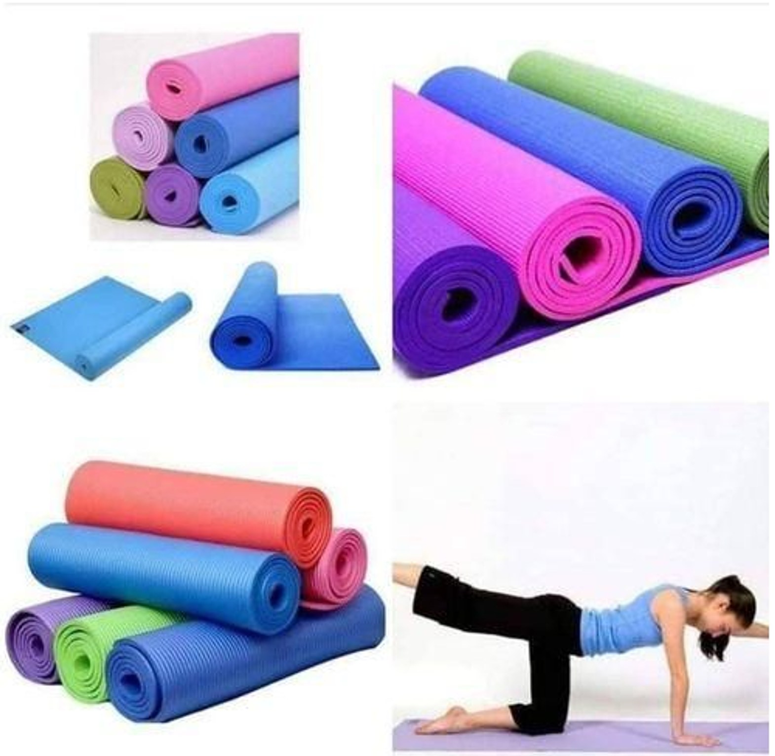 YOGA MATS. 8MM High Quality Exercise/Yoga Mats For Men & Women Fitness image