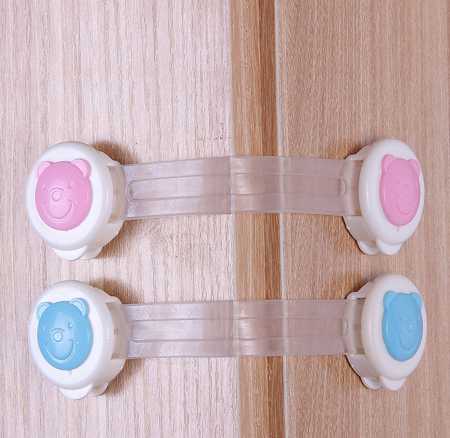 2pcs Child Safety Cabinet Locks, Fridge, Drawer Locks image