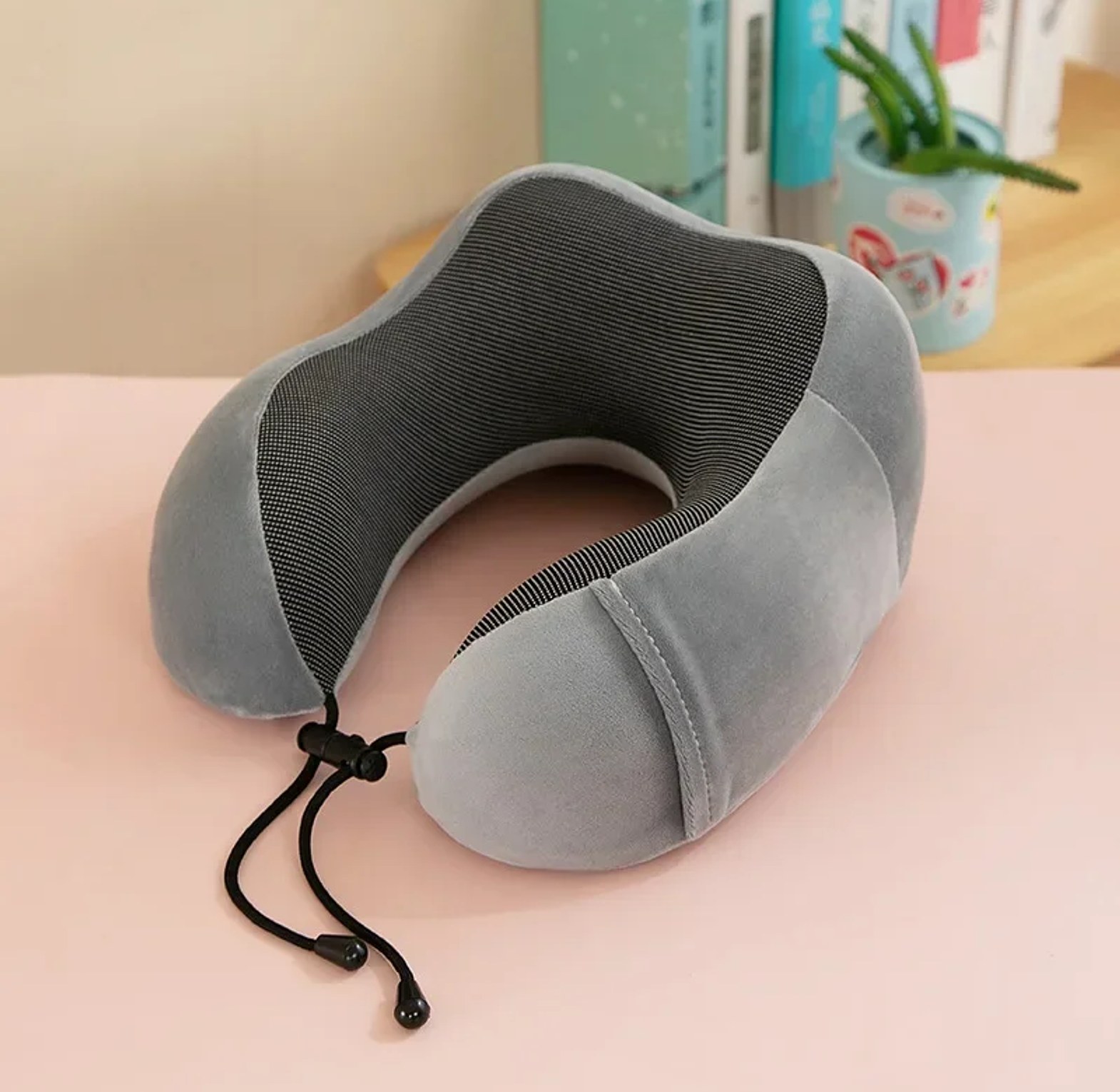 Ergonomic Memory Foam Travel Neck Pillow - Orthopedic Support Cushion for Car, Flight, and Office image