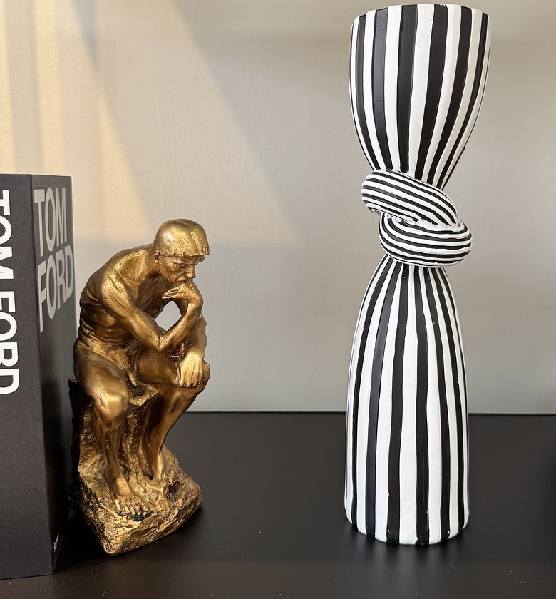 Monochrome candle holder image