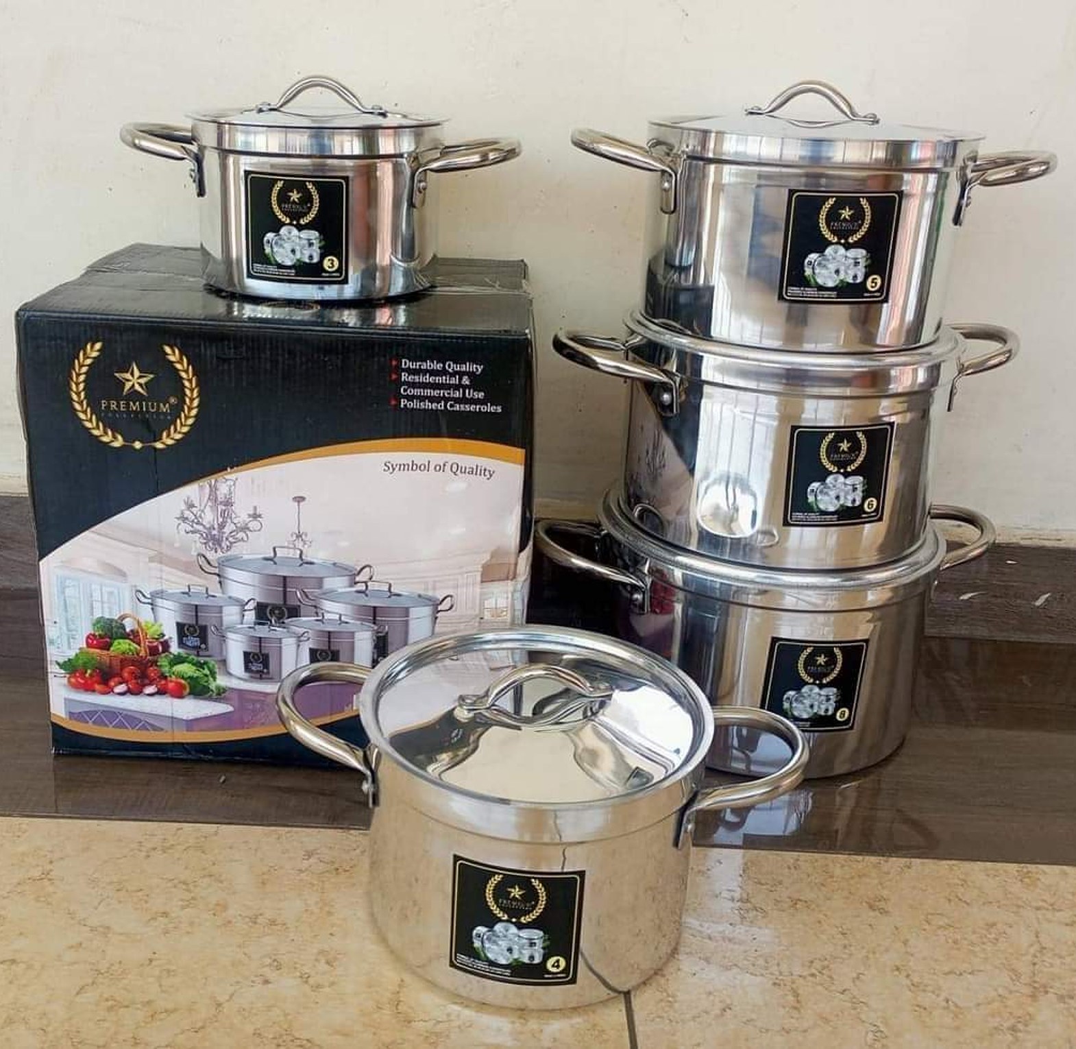 Cookware Set Best Quality  10 premium sufuria  stainless  image