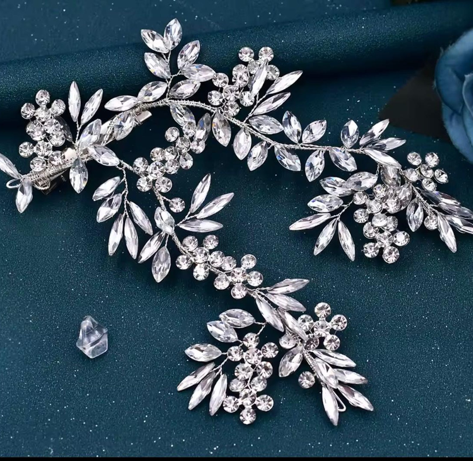 Sylvana Crystal Vine Bridal Headpiece image
