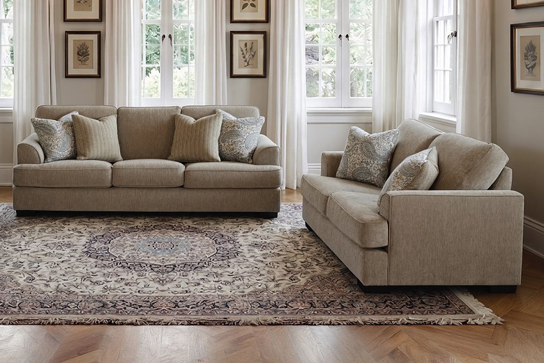 GAVIN 5 Seater Fabric Sofa (3+2) image