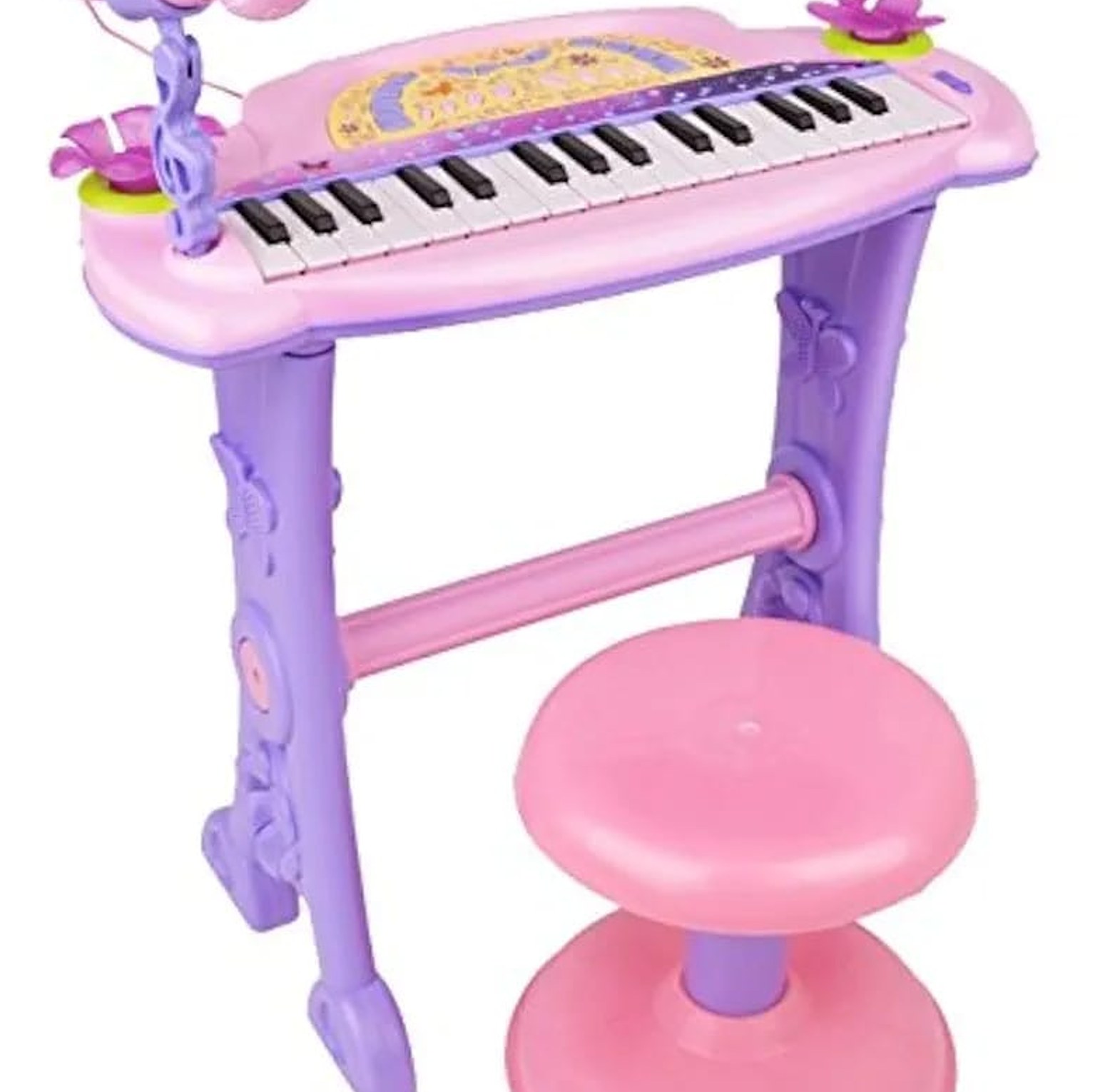 Keyboard/ Piano. Electronic Symphonic Piano / Key Board Organ - Educational Musical Toy with Mp3 Plug-in Option + Sing-Along Microphone. IDEAL BIRTHDAY GIFT image