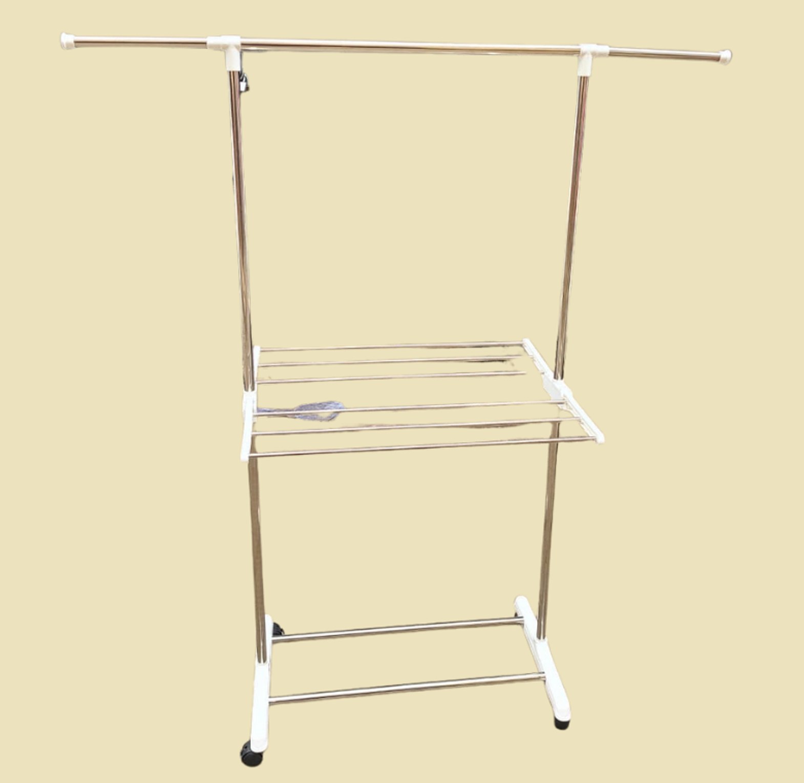 H-type stainless steel floor coat rack image