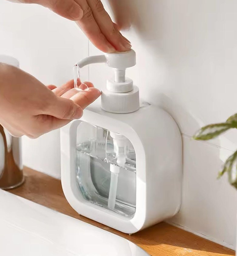 Minimalist 300ml Refillable Soap Dispenser – Sleek Countertop Organizer for Modern Bathrooms & Kitchens image