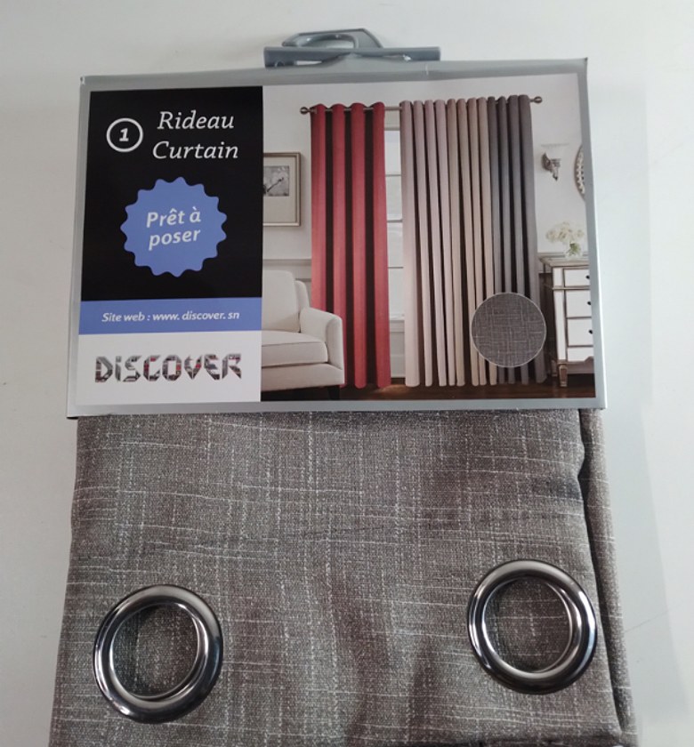 CURTAIN (8 RINGS/BLACK-OU image