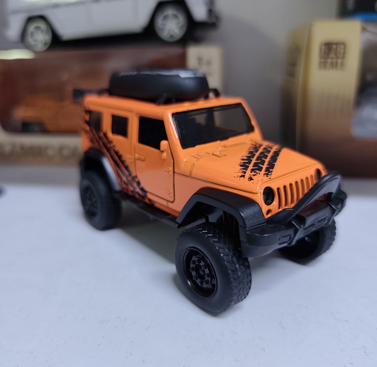 Diecast Jeep Wrangler Off-Road Toy Car Model - Heavy Duty Metallic Body - Best Gift for Boys & Collectors image