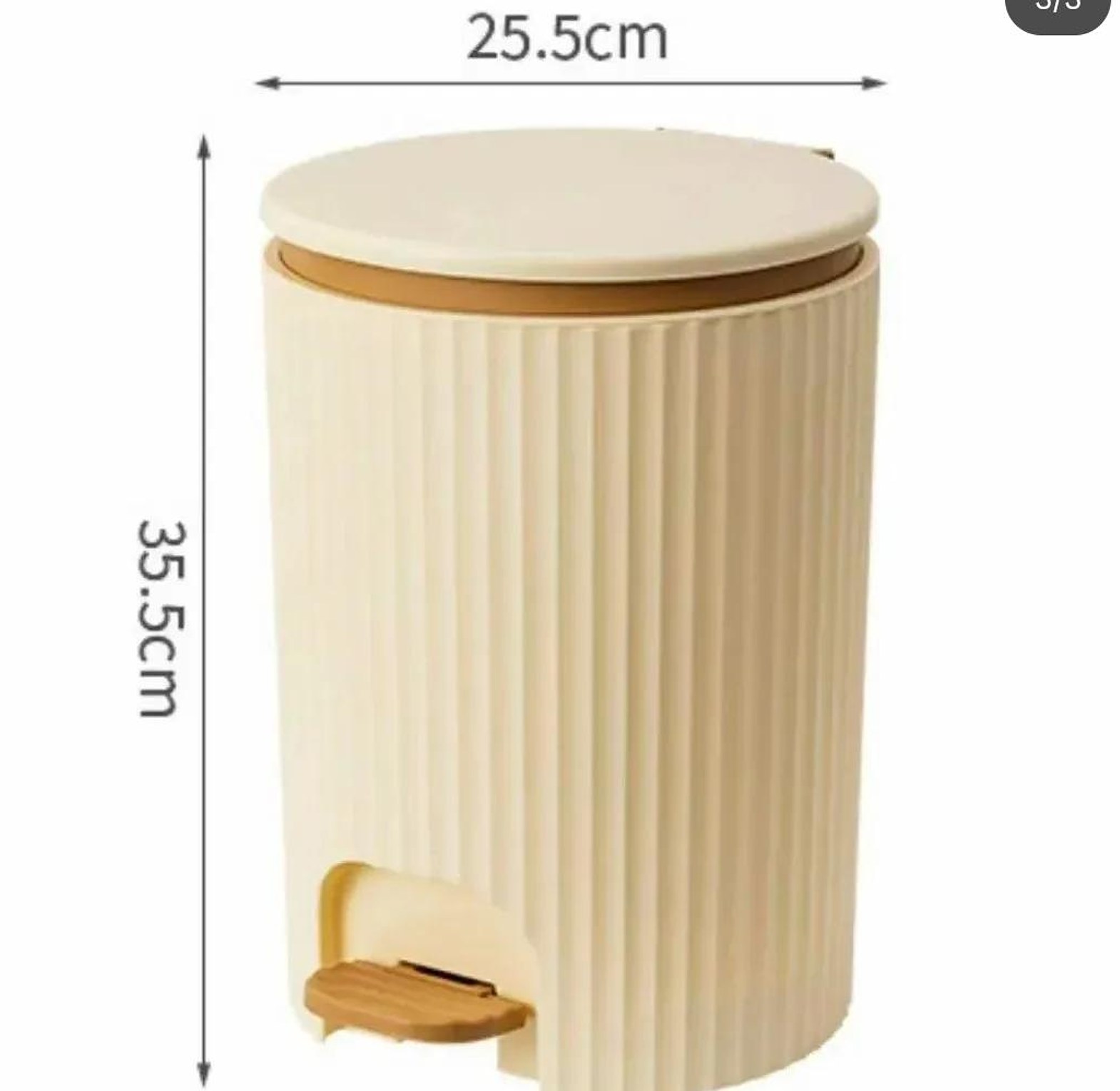 Foot Pedal push dustbin/trash can image