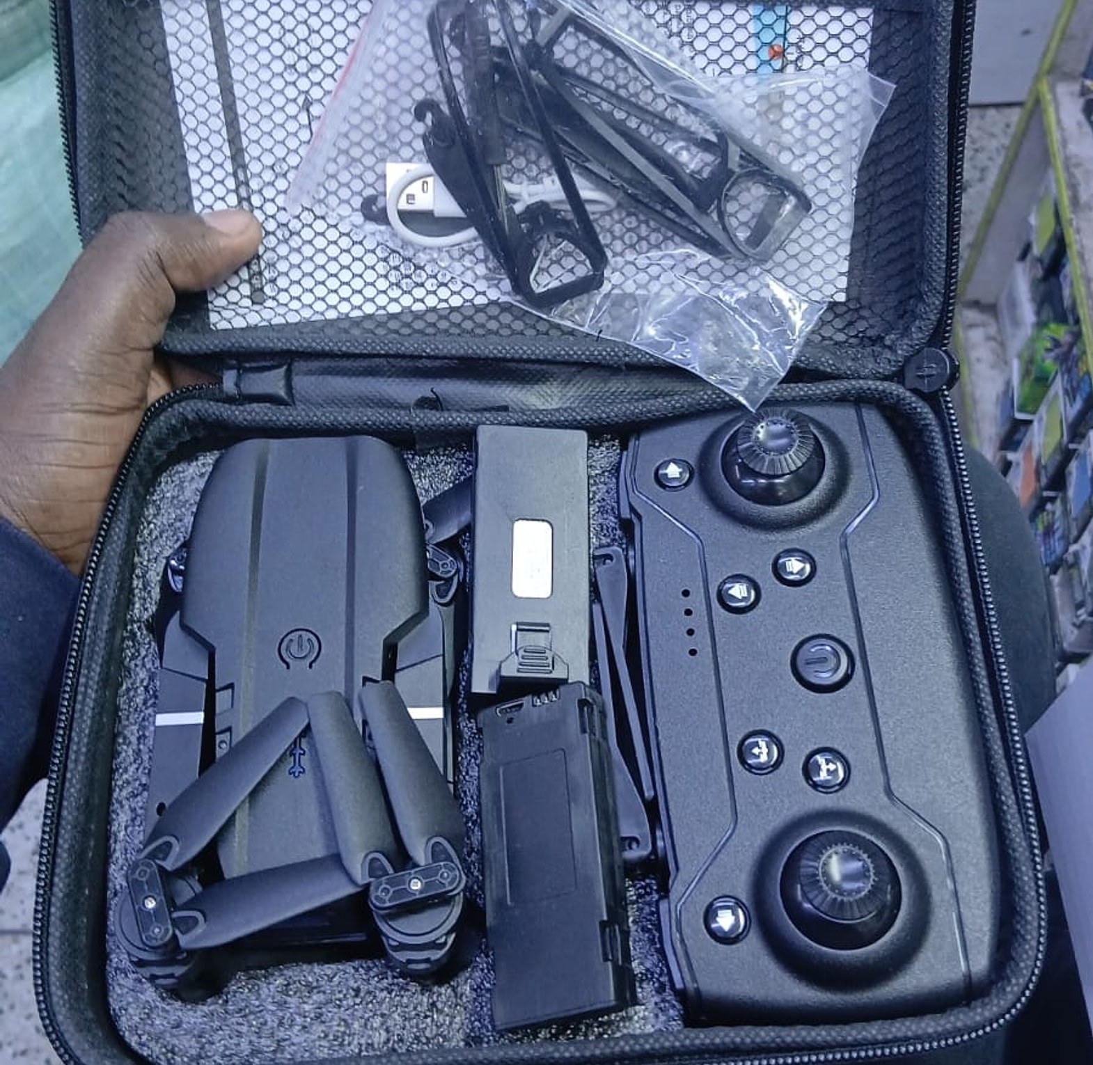 DRONE.  E88 Pro Drone. Foldable Quadcopter With 3 Batteries image