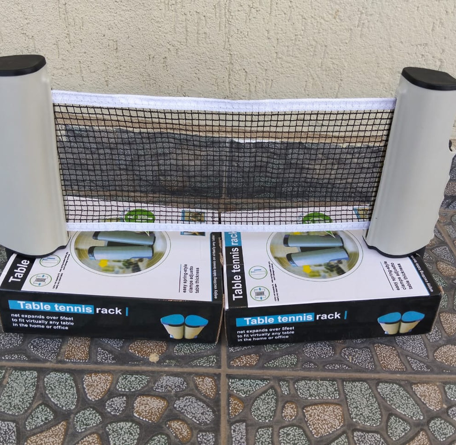 5 FEET ADJUSTABLE TABLE TENNIS RACK WITH A NET image