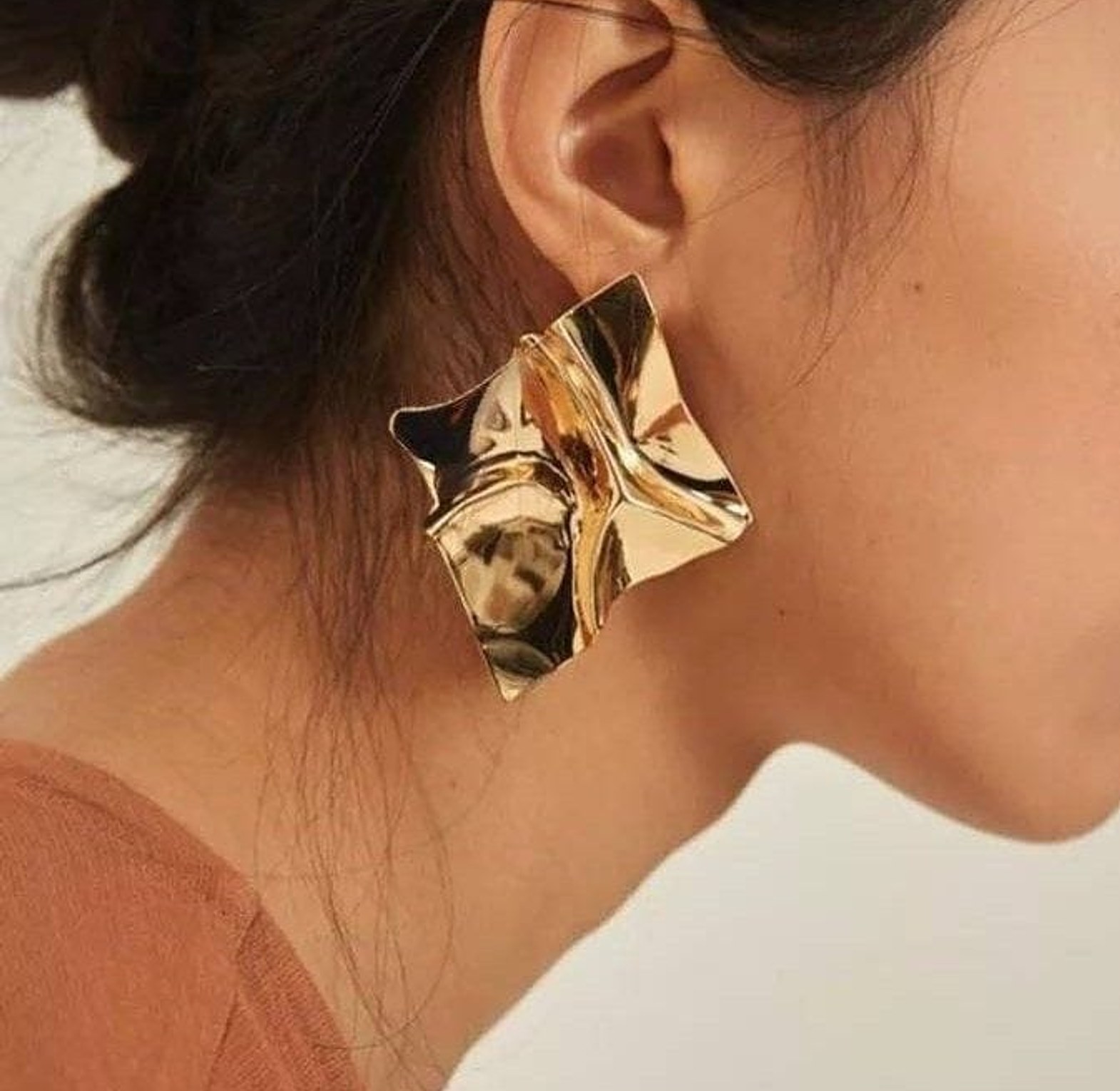 Melted square earrings  image