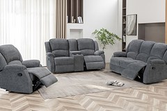 JOEL 5 Seater Fabric Recliner (3+2) thumbnail 1